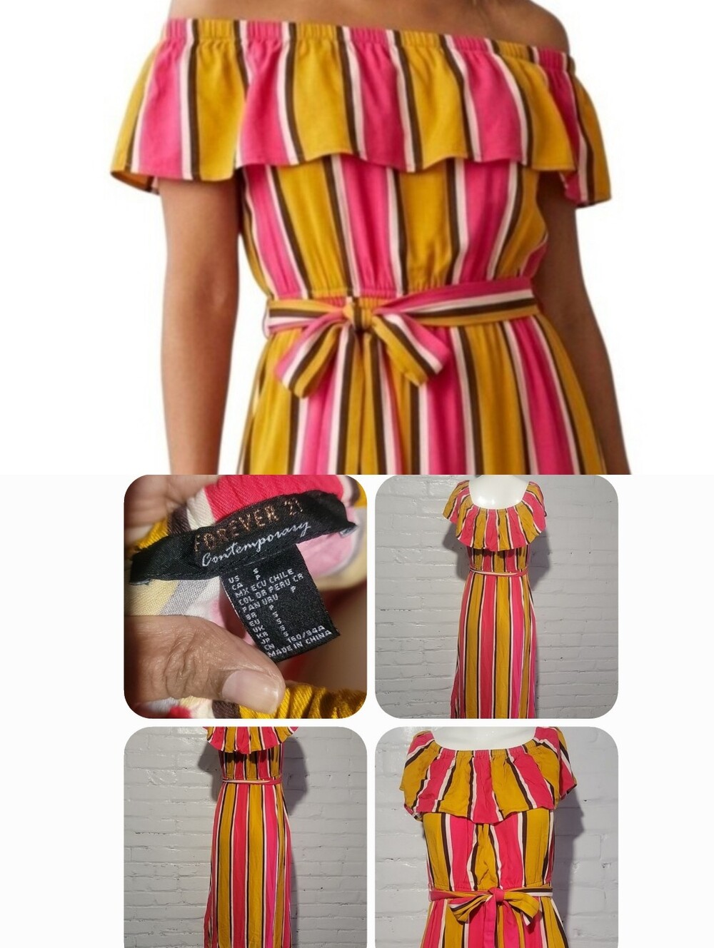 Women's Striped Maxi Dress
